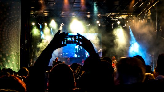 Lights, Smoke, Stage photo