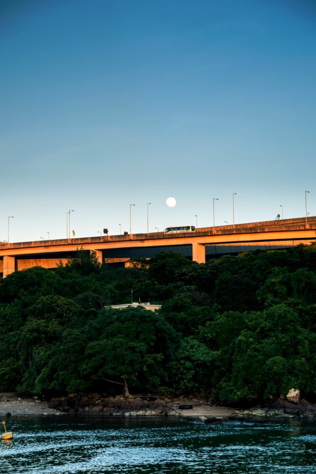 Hong kong, Ma wan, Moonrise