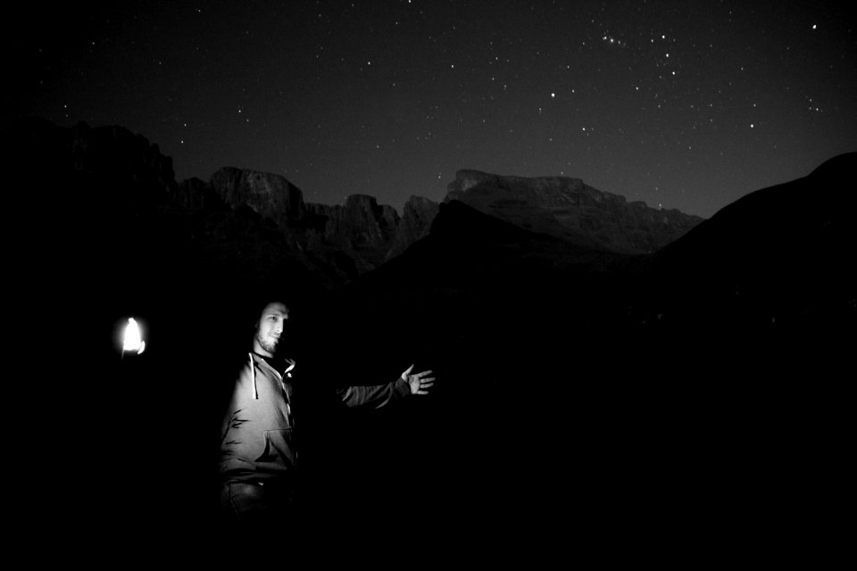 Mountain, Stars, Night