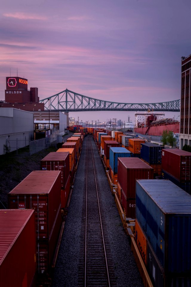 Montreal, Sunset, Old port of montreal