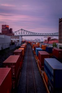 Montreal, Sunset, Old port of montreal