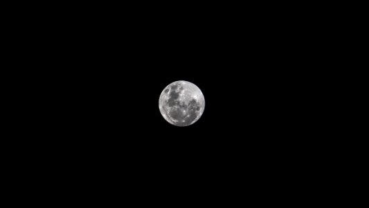 Sky, Black  white, Full moon