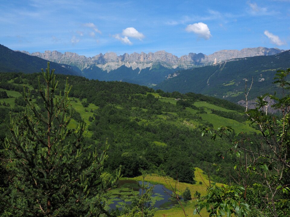 Mountain landscape rochers du playnet montagne de lans