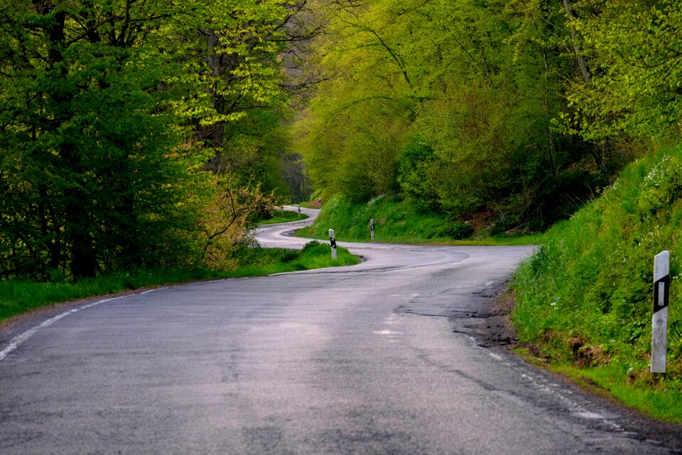 Curves landscape asphalt