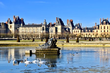 Fontainebleau, France, Rue du ch teau photo