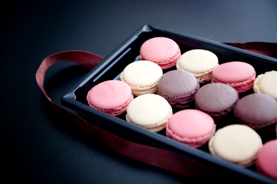 French macaroons platter