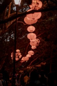 Lanterns, Night, Lights