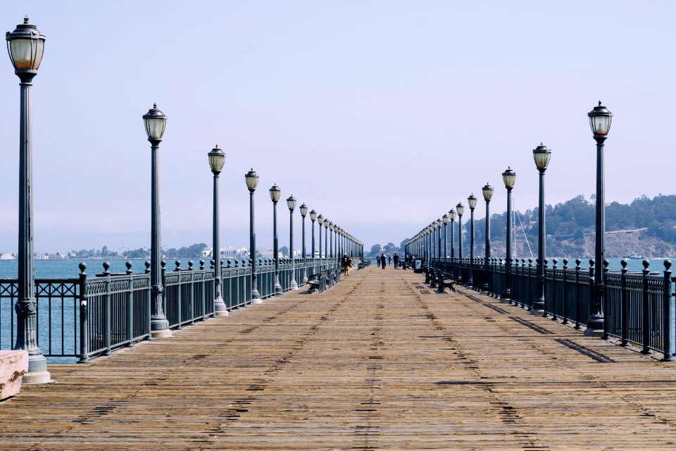 San francisco, The embarcaderoferry building, Lamp posts photo