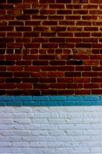 white and brown brick wall