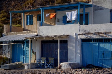 Greece, Milos, Boat garage