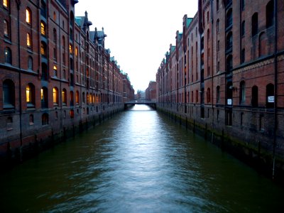 Hamburg, Germany, Canal photo