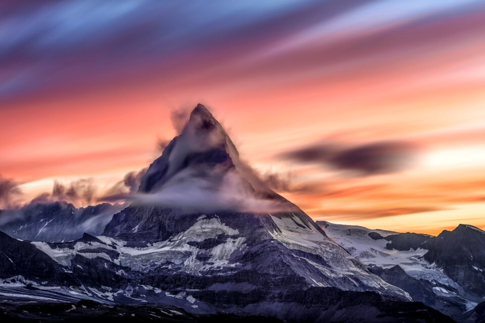 Zermatt clouds cold