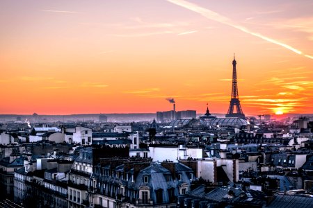 A view of Paris from above.