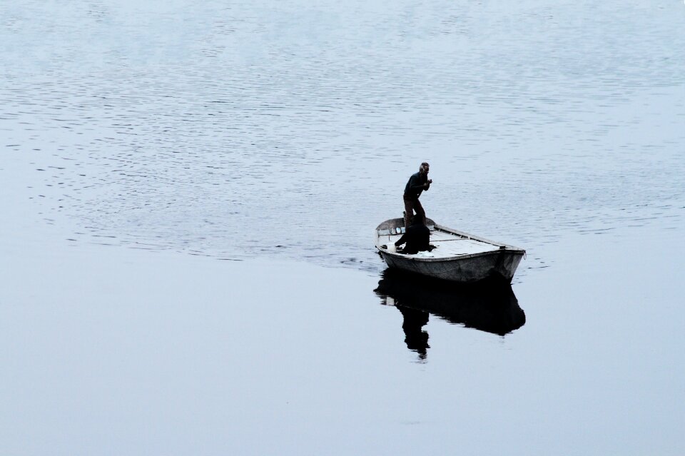 Crossing river water