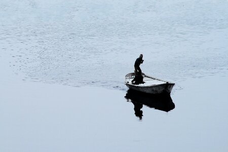 Crossing river water photo