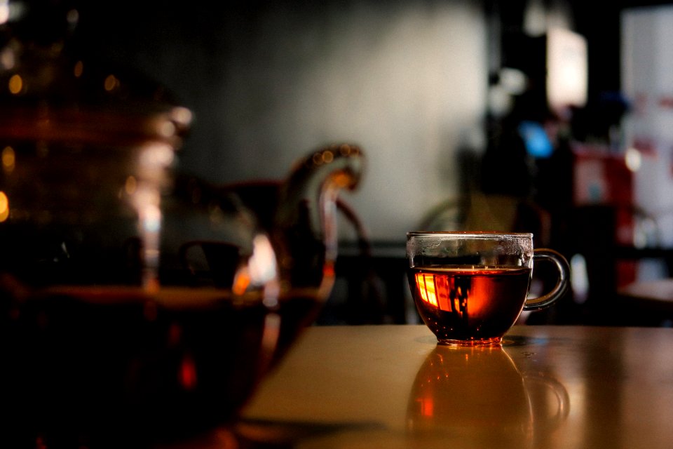 Dim, Dark, Coffee shop