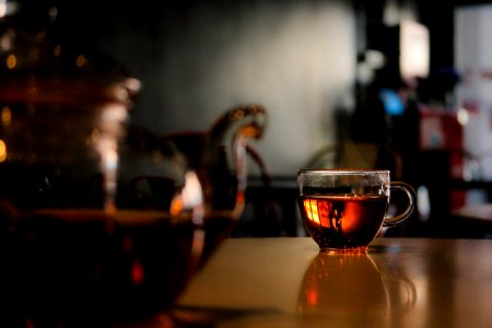 Dim, Dark, Coffee shop