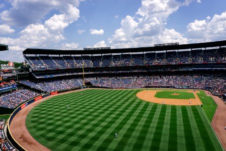 skyline photography of green ballpark