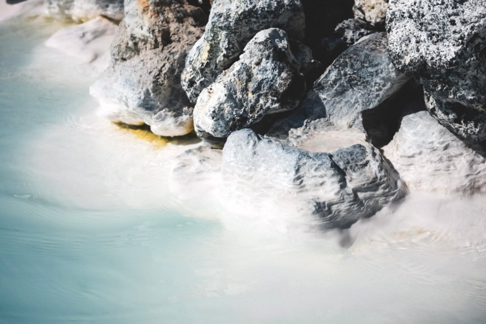 Blue lagoon, Icel, Silica