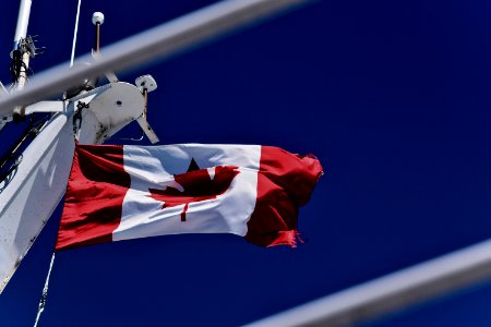 rise Canada flag photo