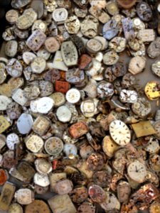 vintage brown and white watch lot