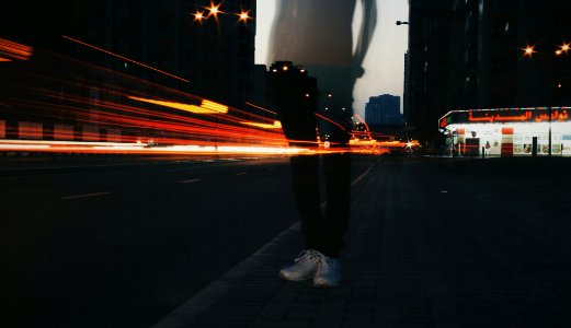 Photography, Light trails, Silhouette