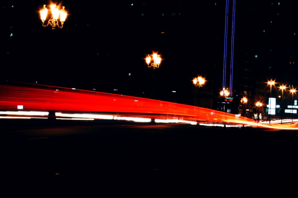 Light trails, City lights, Lights