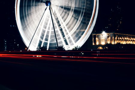 time-lapsed photography of ferris wheel photo