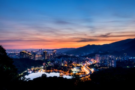 Taiwan, Dusk, Cityscape
