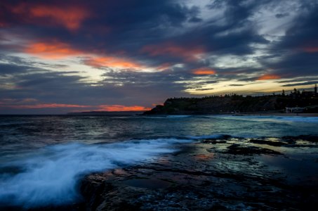 Ocean, Sunset, Newcastle photo