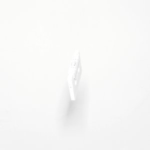 white cassette tape with white background