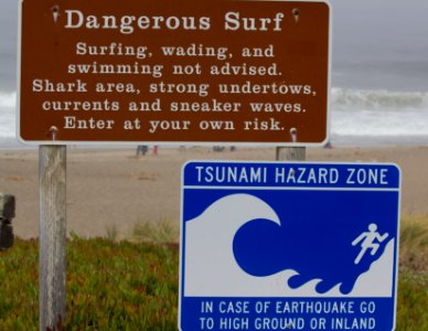 Portuguese beach, Dangerous waters