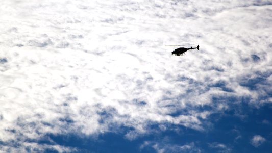 helicopter in the sky