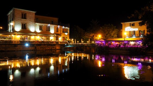 Provence at night river