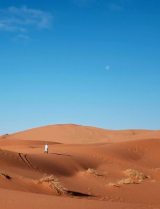 Sahara desert, Moon, Desert