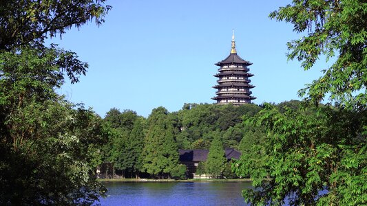 Pagoda ancient tower leifeng pagoda
