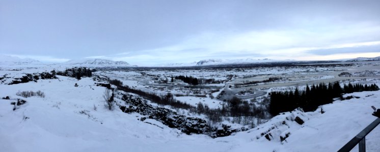 Snow, Mountains, Reykjavik