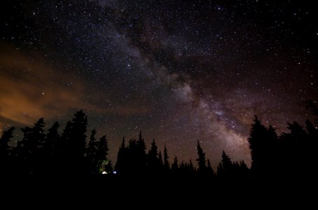 milky way at night