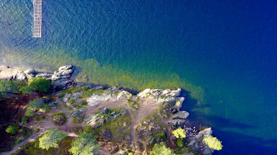 island and body of water