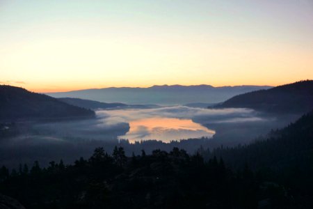 Donner pass rd, Trees, Lake photo