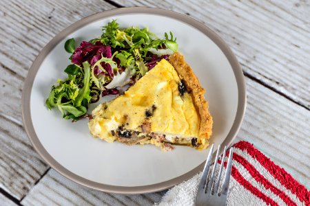 sliced pie on white ceramic plate