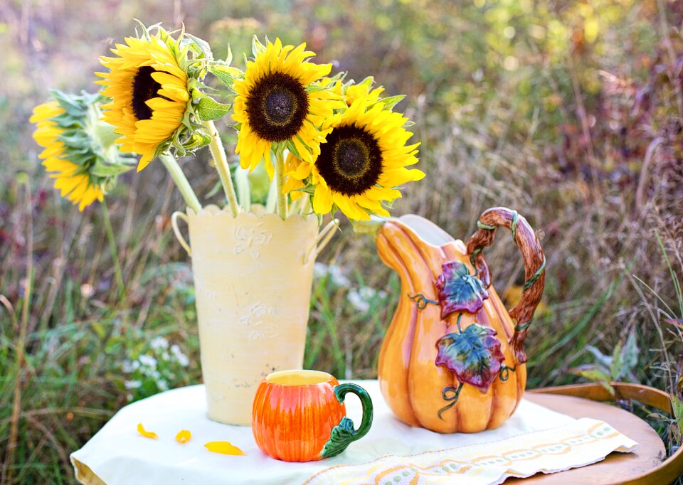 Autumn bouquet flowers