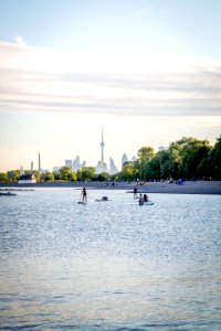 Lake, Paddleboard, Background