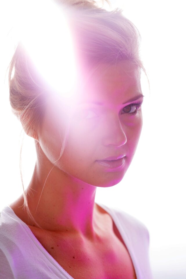 Light model portrait