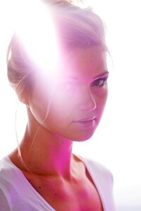 Light model portrait