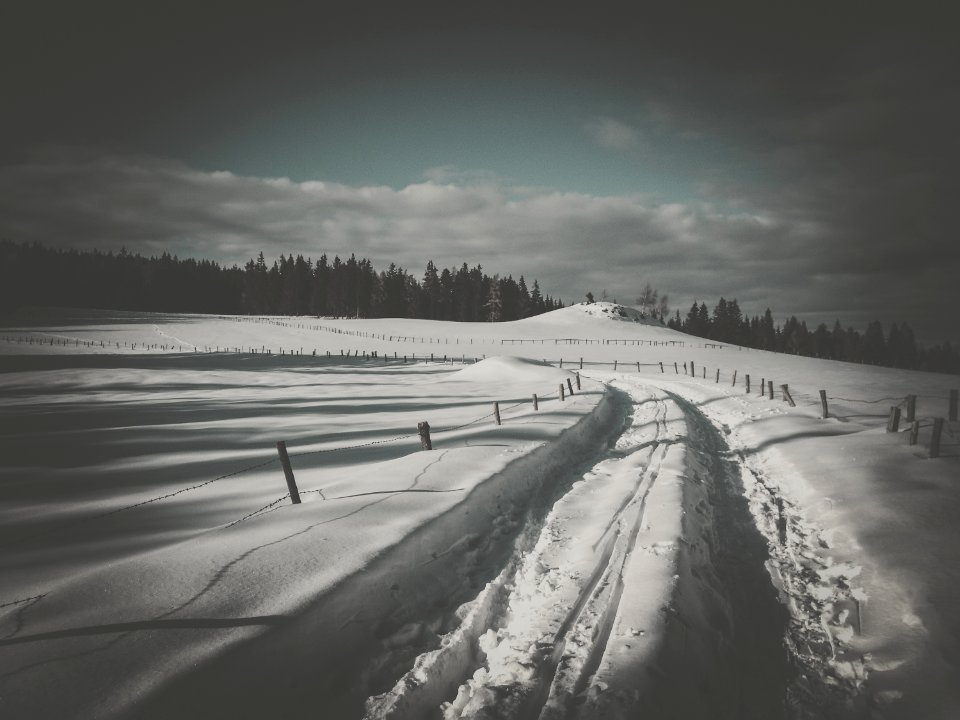Road, Sky, Snow