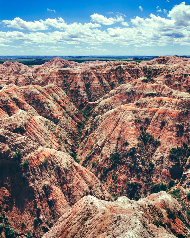 aerial photography of brown rock formation photo