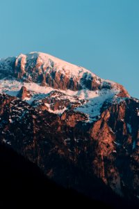 photo of mountain covered with snow photo