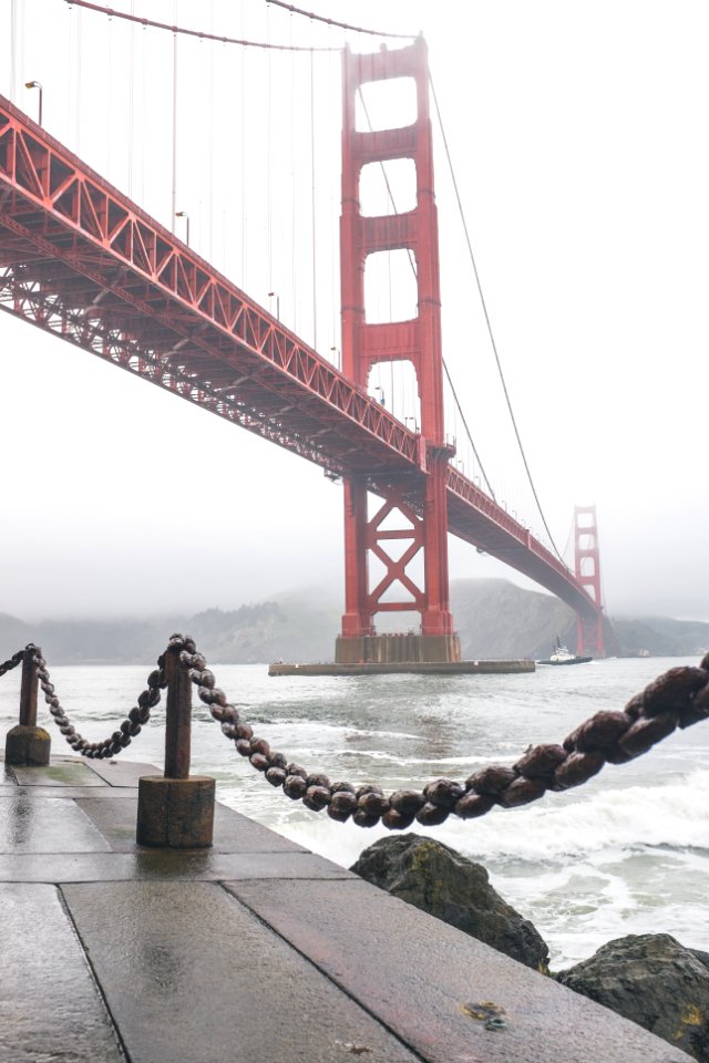 Golden gate bridge, Ocean, United states