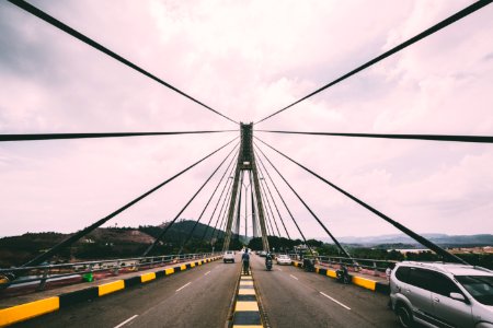 cars on concrete bridge during daytime photo